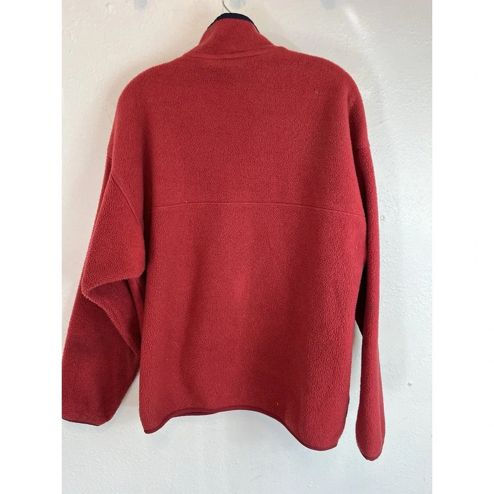 VTG 90s Patagonia Synchilla Snap T Fleece Red And Purple Size Large - Picture 4 of 6